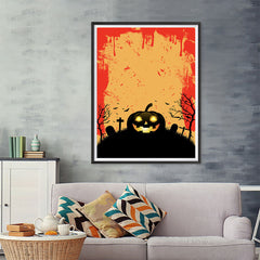 Ezposterprints - The Pumpkin Halloween Poster - 36x48 ambiance display photo sample