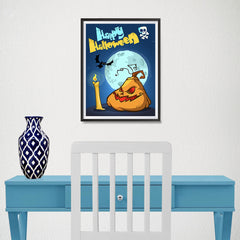 Ezposterprints - Jabba the Pumpkin Halloween Poster - 12x16 ambiance display photo sample