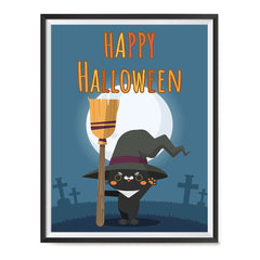 Ezposterprints - Happy Kitten Halloween Halloween Poster ambiance display photo sample