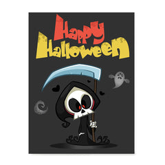 Ezposterprints - The Cute Reaper Halloween Poster