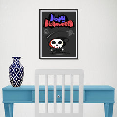 Ezposterprints - The Cute Reaper 2 Halloween Poster - 12x16 ambiance display photo sample