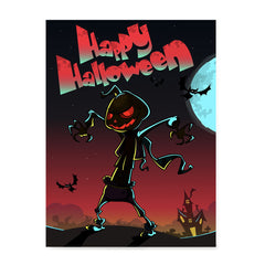 Ezposterprints - The Pumpkin Gone Crazy Halloween Poster