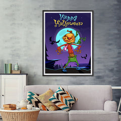 Ezposterprints - The Pumpkin Gone Crazy 2 Halloween Poster - 36x48 ambiance display photo sample