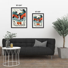 Ezposterprints - The Young Witch and The Happy Friends Halloween Poster ambiance display photo sample