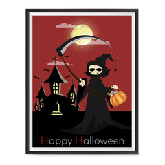 Ezposterprints - The Reaper With Treats Halloween Poster ambiance display photo sample