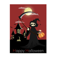 Ezposterprints - The Reaper With Treats Halloween Poster
