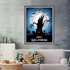 Ezposterprints - The Psycho Tree Halloween Poster - 36x48 ambiance display photo sample