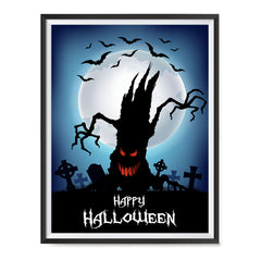 Ezposterprints - The Psycho Tree Halloween Poster ambiance display photo sample