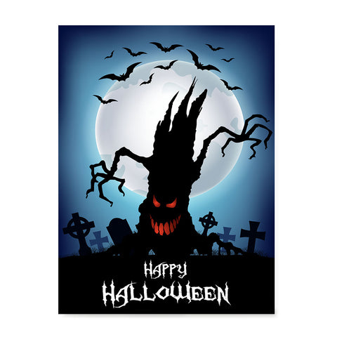 Ezposterprints - The Psycho Tree Halloween Poster
