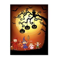 Ezposterprints - Kids with Costumes 2 Halloween Poster