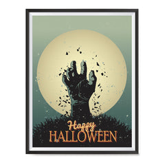 Ezposterprints - The Grunge Gothic Hand Halloween Poster ambiance display photo sample