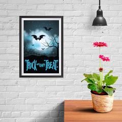Ezposterprints - Moonligth - Blue Halloween Poster - 08x12 ambiance display photo sample