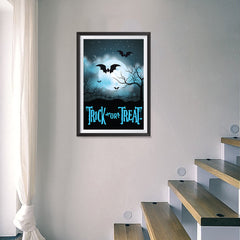 Ezposterprints - Moonligth - Blue Halloween Poster - 16x24 ambiance display photo sample