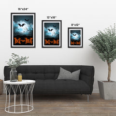 Ezposterprints - Moonligth - Orange Halloween Poster