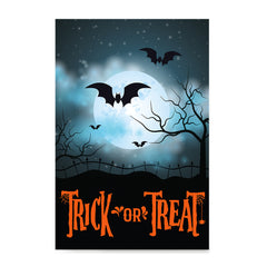 Ezposterprints - Moonligth - Orange Halloween Poster ambiance display photo sample