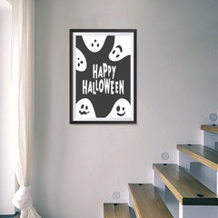Ezposterprints - Ghosts - Black Halloween Poster - 16x24 ambiance display photo sample