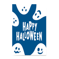 Ezposterprints - Ghosts - Blue Halloween Poster ambiance display photo sample