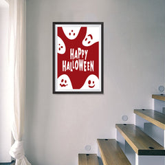 Ezposterprints - Ghosts - Red Halloween Poster - 16x24 ambiance display photo sample