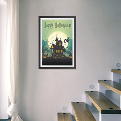 Ezposterprints - Green Moon Halloween Poster - 16x24 ambiance display photo sample