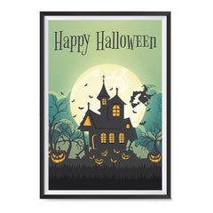 Ezposterprints - Green Moon Halloween Poster ambiance display photo sample