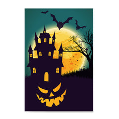 Ezposterprints - Smiling Pumpkin Halloween Poster ambiance display photo sample