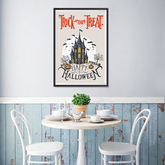 Ezposterprints - Spooky House Halloween Poster - 12x18 ambiance display photo sample