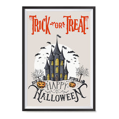 Ezposterprints - Spooky House Halloween Poster ambiance display photo sample