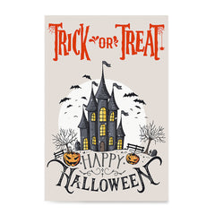 Ezposterprints - Spooky House Halloween Poster ambiance display photo sample