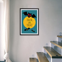 Ezposterprints - Trick Or Treat - Bats Halloween Poster - 16x24 ambiance display photo sample