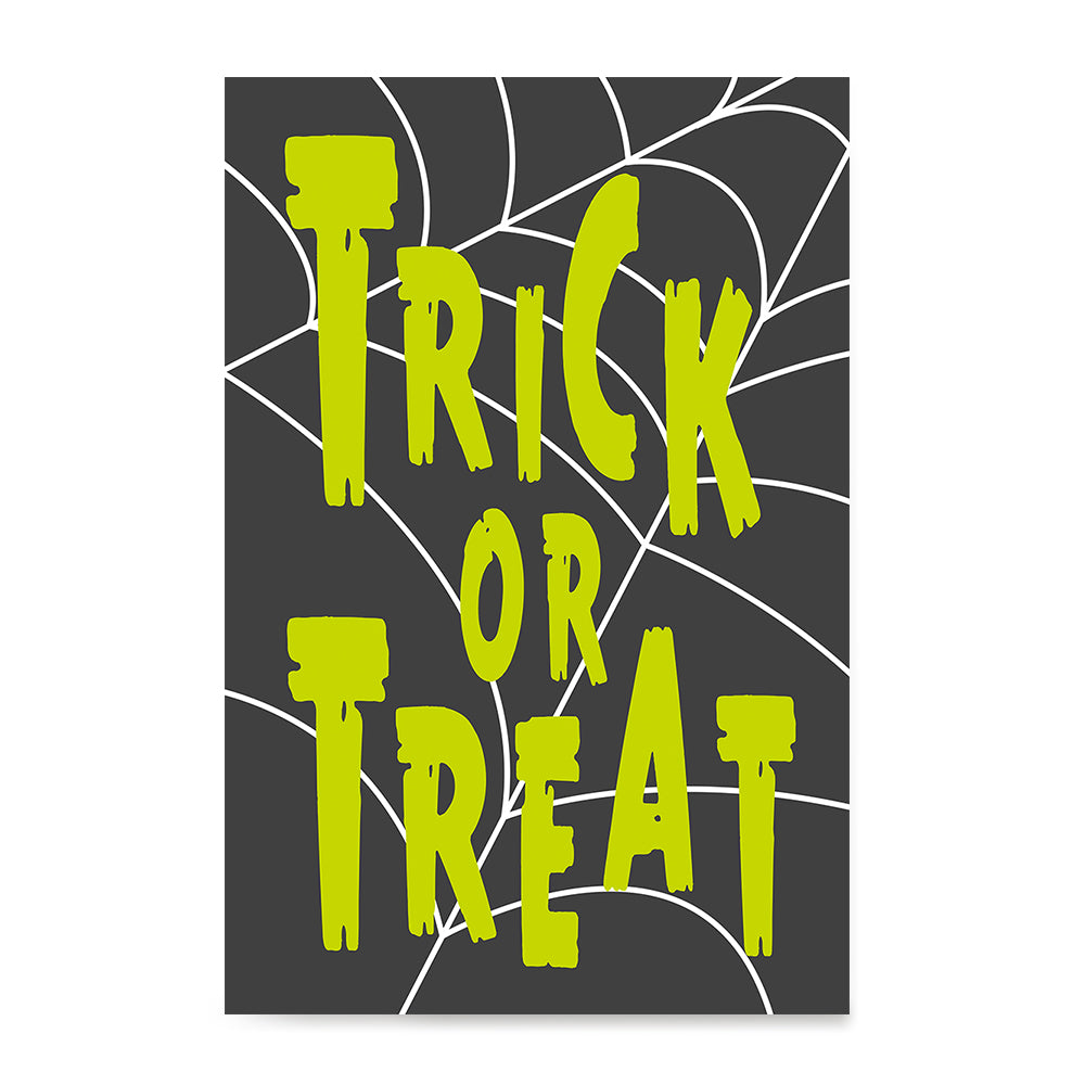 Trick Or Treat Green, Halloween Trick or Treat Vertical Poster Series