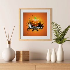 Ezposterprints - Big Pumpkin Halloween Poster - 12x12 ambiance display photo sample