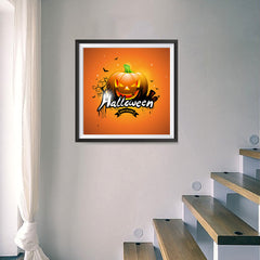 Ezposterprints - Big Pumpkin Halloween Poster - 16x16 ambiance display photo sample