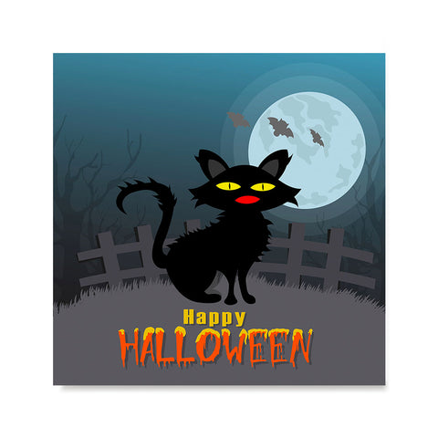 Ezposterprints - Black Cat Halloween Poster