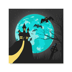 Ezposterprints - Blue Moon Halloween Poster