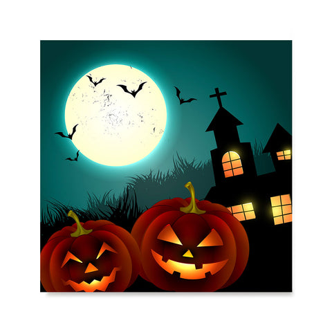 Ezposterprints - Blue Night Halloween Poster