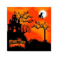Ezposterprints - Flying Witch Halloween Poster