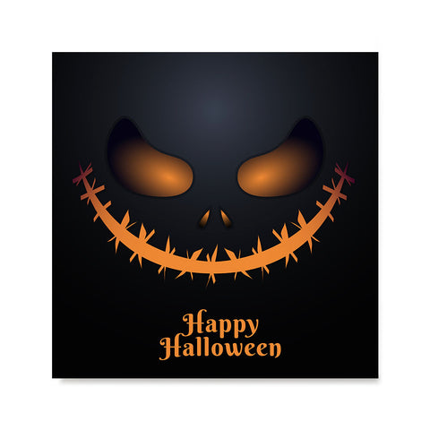 Ezposterprints - Pumpkin Face Halloween Poster