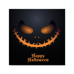 Ezposterprints - Pumpkin Face Halloween Poster