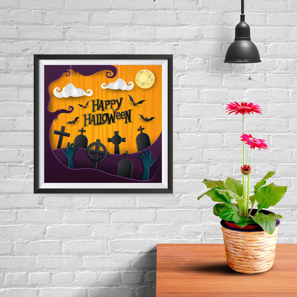 Ezposterprints - Walking Dead Halloween Poster - 10x10 ambiance display photo sample