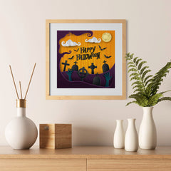 Ezposterprints - Walking Dead Halloween Poster - 12x12 ambiance display photo sample