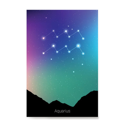 Ezposterprints - Horoscope Posters: Aquarius