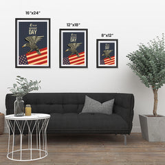 Ezposterprints - July IV Eagle 2 - Retro | Independence Day 4th of July Posters ambiance display photo sample