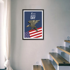 Ezposterprints - July IV Eagle 2 | Independence Day 4th of July Posters - 16x24 ambiance display photo sample