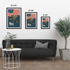 Ezposterprints - July IV Eagle 3 - Retro | Independence Day 4th of July Posters ambiance display photo sample