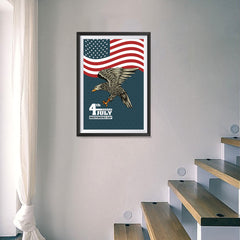 Ezposterprints - July IV Eagle 3 | Independence Day 4th of July Posters - 16x24 ambiance display photo sample