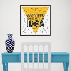 Ezposterprints - Everything Begins With an Idea - 16x16 ambiance display photo sample