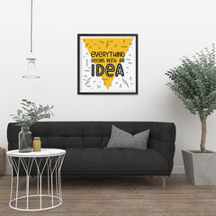 Ezposterprints - Everything Begins With an Idea - 24x24 ambiance display photo sample