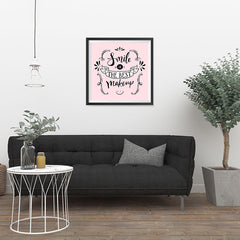 Ezposterprints - Smile is The Best Makeup - 24x24 ambiance display photo sample