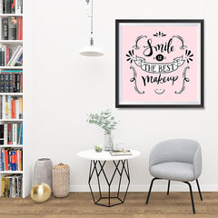 Ezposterprints - Smile is The Best Makeup - 32x32 ambiance display photo sample