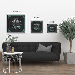 Ezposterprints - Mistakes are Proof That You are Trying ambiance display photo sample
